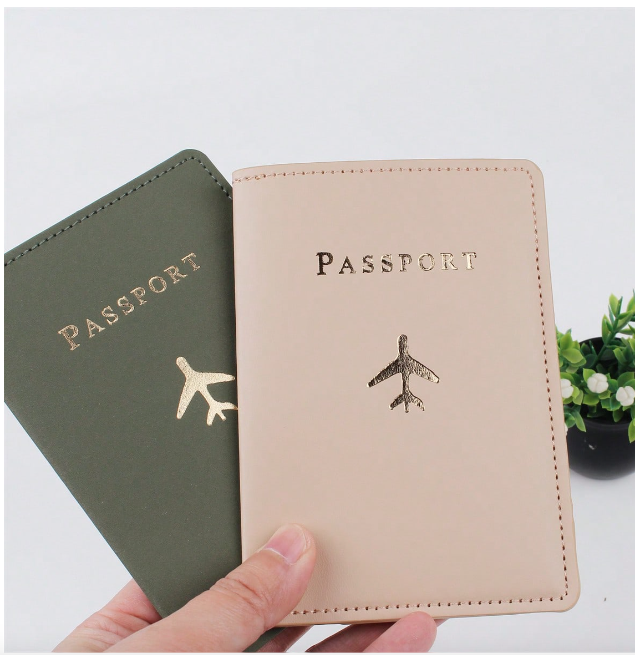 ✈️ Minimalist PU Leather Passport Holder